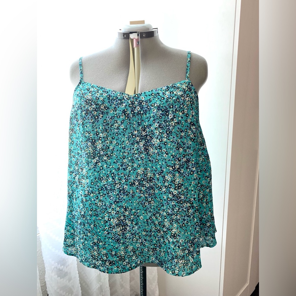 Teal Floral Cami